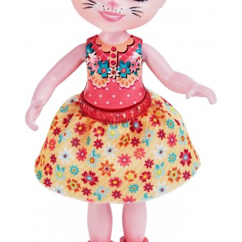 Mattel Enchantimals Bree & Bedelia Bunny Sister Dolls 6-In 4-In 2 Animal Figures, Removable Skirt And Accessories HCF79 / HCF84 