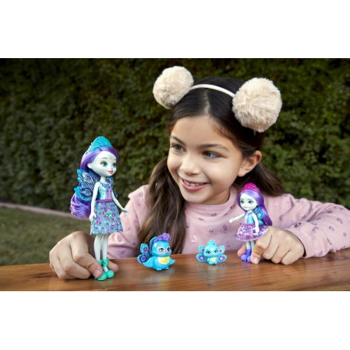 Mattel Enchantimals Patter Peacock, Flap Piera Peacock & Feather HCF79 / HCF83 194735009039