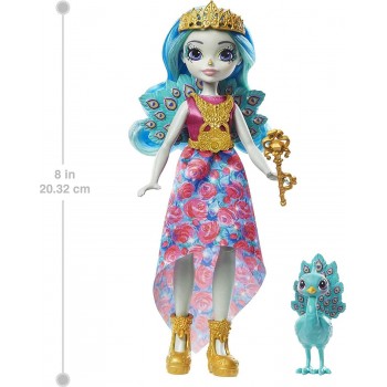 Mattel Royal Enchantimals Queen Paradise Doll 8-In & Rainbow Peacock Figure, Fashions And Accessories GYJ11 / GYJ14 887961972726
