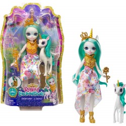 Mattel Royal Enchantimals Queen Unity Doll 8-In & Stepper Unicorn Μεγάλη Κούκλα Με Αξεσουάρ GYJ11 / GYJ13 887961972733