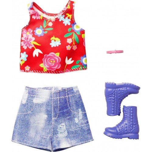 Mattel Barbie Fashion Set Complete Outfit With Top, Skirt And Boots Φούστα Και Μπότες GWD96 / HBV33 194735002177
