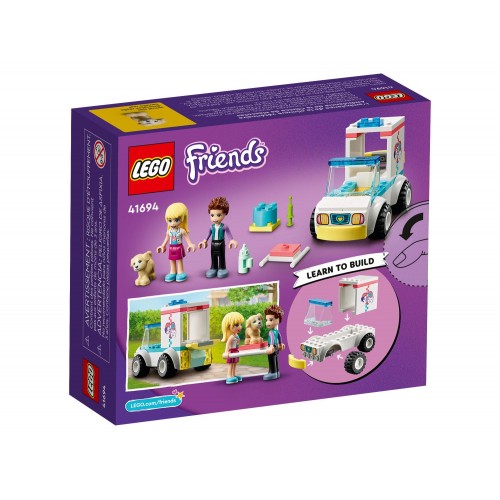 LEGO Friends Ασθενοφόρο Κλινικής Κατοικίδιων Ζώων 41694 5702017115153