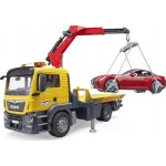 bruder MAN TGS TOW Travel Trucket Roadster Φορτηγό Οδικής Βοήθειας Με Αυτοκίνητο BR003750 4001702037505