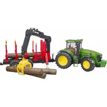 John Deere 7930 Tractor With Forestry Trailer And 4 Logs BR003054 4001702030544