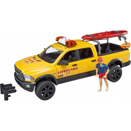 bruder Ram 2500 Power Wagon Lifeguard With Figure And Paddleboard BR002506 4001702025069
