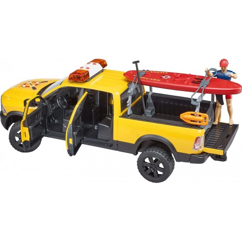 bruder Ram 2500 Power Wagon Lifeguard With Figure And Paddleboard BR002506 4001702025069