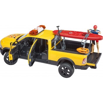 bruder Ram 2500 Power Wagon Lifeguard With Figure And Paddleboard BR002506 4001702025069