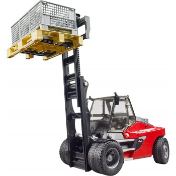 bruder Ανυψωτικό Linde Ht160d Stacker Με Παλέτα Και 3 Κλουβιά BR002513 4001702025137