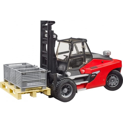 bruder Linde Ht160d Stacker With Pallet And Cages BR002513 4001702025137