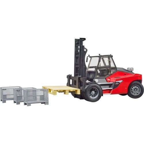 bruder Linde Ht160d Stacker With Pallet And Cages BR002513 4001702025137