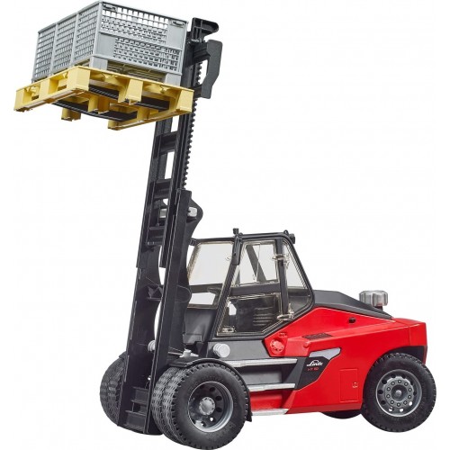 bruder Ανυψωτικό Linde Ht160d Stacker Με Παλέτα Και 3 Κλουβιά BR002513 4001702025137