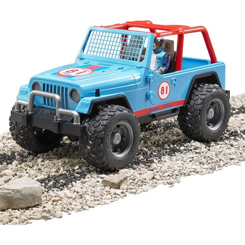bruder Jeep Wrangler Cross Country Racer With Driver - Αυτοκίνητο Μπλέ Με Οδηγό BR002541 4001702025410