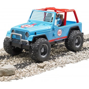 bruder Jeep Wrangler Cross Country Racer With Driver - Αυτοκίνητο Μπλέ Με Οδηγό BR002541 4001702025410