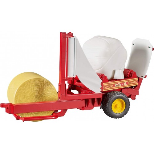 bruder Bale Wrapper With Ockery And Round Bale BR002122 4001702021221