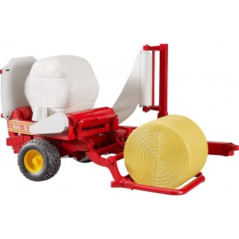 bruder Bale Wrapper With Ockery And Round Bale BR002122 4001702021221