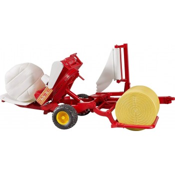 bruder Bale Wrapper With Ockery And Round Bale Δετικό Για Στρόγγυλες Μπάλες BR002122 4001702021221