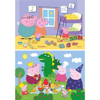 Clementoni Παιδικό Παζλ Color Peppa Pig 2X20 Τμχ 1200-24778 8005125247783