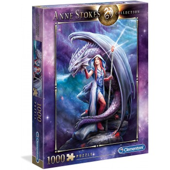 Clementoni Puzzle Anne Stokes Dragon Mage 1000 Pcs 1260-39525 8005125395255