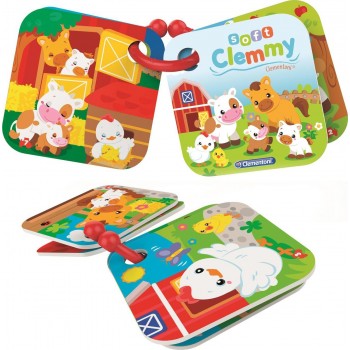 Clementoni Soft Baby Toddler Sweet Animal Farm With 12 Pcs Soft Premium Blocks For 6-36 Months 1033-17174 8005125171743