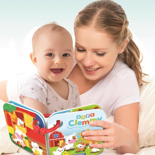 Clementoni Soft Σετ Ζωάκια Και Βιβλιαράκι Με 10 Μαλακά Premium Τουβλάκια Για 6-36 Μηνών 1033-17174 8005125171743