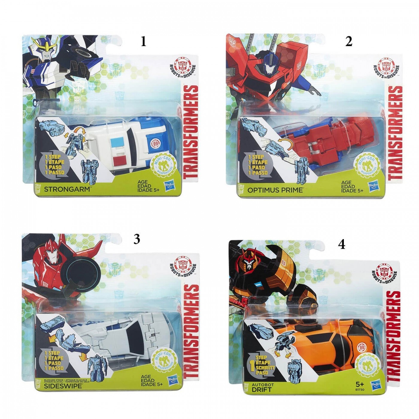 Transformers Rid Train Combiner Hasbro Transformers RID Combiner Force 1-Step Changer - 4 Designs B0068 ...