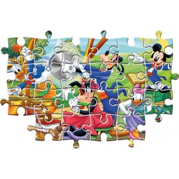 Clementoni Kids Puzzle Maxi Super Color Mickey And Friends 24 Pcs 1200-24218 8005125242184