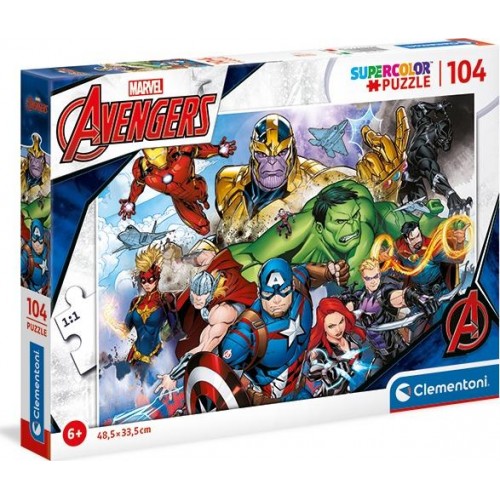 Clementoni Παιδικό Παζλ Color The Avengers 104 Τμχ 1210-25718 8005125257188