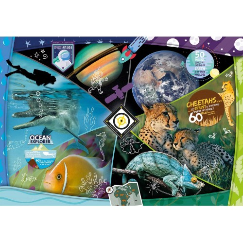 Clementoni Kids Puzzle Super Color National Geo Kids Explorers In Training 104 Pcs 1210-25715 8005125257157