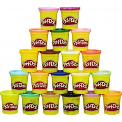 Hasbro Βαζάκια Πλαστελίνης Play-Doh Super Color (Συσκευασία 20 Τεμαχίων) A7924 5010993557448