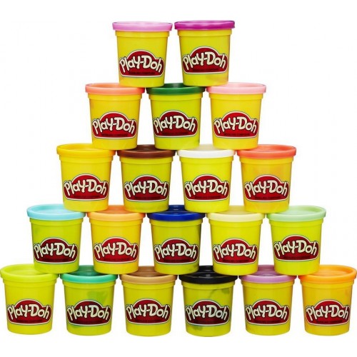 Hasbro Βαζάκια Πλαστελίνης Play-Doh Super Color (Συσκευασία 20 Τεμαχίων) A7924 5010993557448