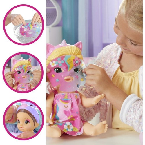 Hasbro Baby Alive Glam Spa Doll, Unicorn, Color Reveal Nails And Makeup, 12.8-Inch Waterplay Toy, Kids 3 Up, Blonde Hair F3564 5