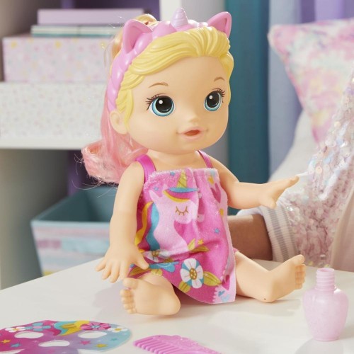 Hasbro Baby Alive Glam Spa Doll, Unicorn, Color Reveal Nails And Makeup, 12.8-Inch Waterplay Toy, Kids 3 Up, Blonde Hair F3564 5