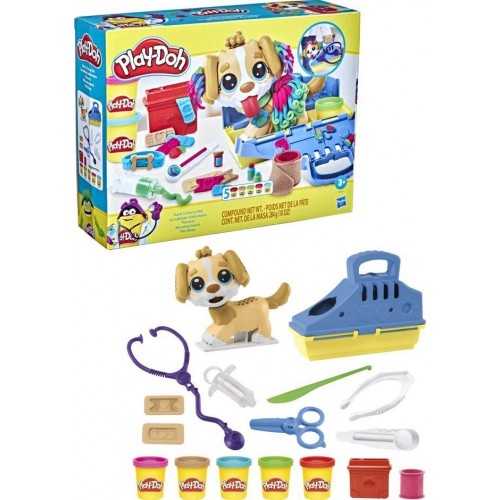 Hasbro Play-Doh Care 'N Carry Vet Playset With Toy Dog, Carrier, 10 Tools, 5 Colors F3639 5010993954469