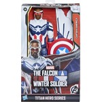 Hasbro Marvel Studios Avengers Titan Hero Series Captain America Action Figure, 12-Inch Toy, Includes Wings, For Kids Ages 4 And