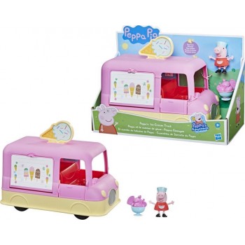 Hasbro Peppa Pig Peppa’S Adventures Ice Cream Truck Vehicle Preschool Toy, Speech And Sounds, Ages 3 Up F2186 5010993837434