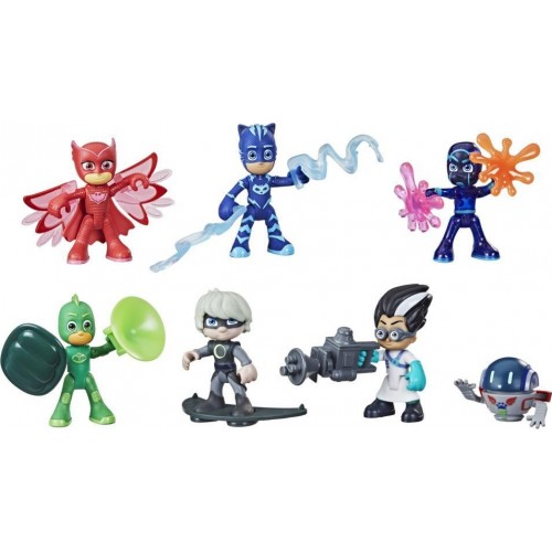 Hasbro PJ Masks Hero And Villain Figure Set Preschool Toy, 7 Action Figures With 10 Accessories, Ages 3 Up F2096 5010993837274