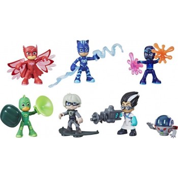 Hasbro PJ Masks Hero And Villain Figure Set Preschool Toy, 7 Action Figures With 10 Accessories, Ages 3 Up F2096 5010993837274