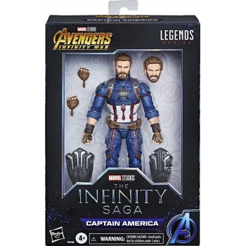 Hasbro Avengers - Infinity Marvel Legends Series, Captain America 15 Cm Action Figure, Premium Design, Includes 5 Accessories F0