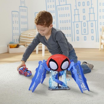 Hasbro Marvel Spidey And His Amazing Friends Web-Quarters Playset With Lights, Sounds, Vehicle F1461 5010993864263
