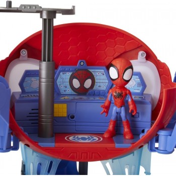 Hasbro Marvel Spidey And His Amazing Friends Web-Quarters Playset With Lights, Sounds, Vehicle, For Kids Ages 3 Up F1461 5010993