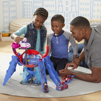 Hasbro Marvel Spidey And His Amazing Friends Web-Quarters Playset With Lights, Sounds, Vehicle F1461 5010993864263