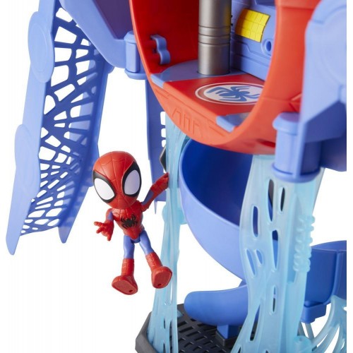 Hasbro Marvel Spidey And His Amazing Friends Web-Quarters Playset With Lights, Sounds, Vehicle F1461 5010993864263
