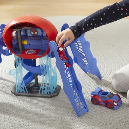 Hasbro Marvel Spidey And His Amazing Friends Web-Quarters Playset With Lights, Sounds, Vehicle F1461 5010993864263