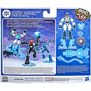 Hasbro Οι Εκδικητές The Avengers Bendy Ice Mission Captain America Bend And Flex F5866 / F5868 5010993979387