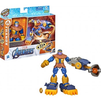 Hasbro Marvel Avengers Bend And Flex Missions Thanos Fire Mission Figure, 6-Inch-Scale Bendable Toy For Kids Ages 4 Up F5866 / F