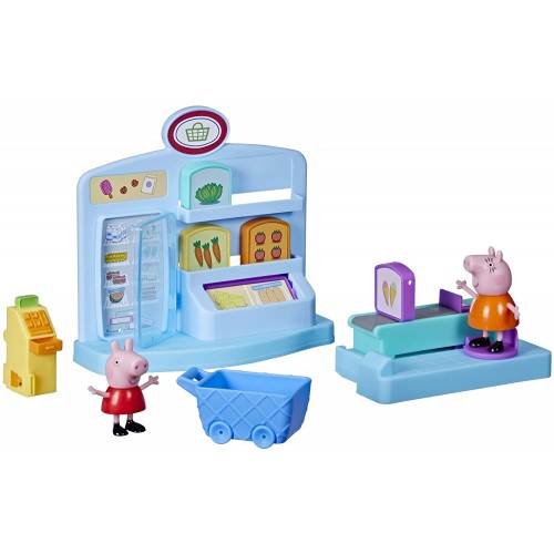 Hasbro Peppa Pig Peppas Adventures Peppas Supermarket Playset Preschool Toy: 2 Figures, 8 Accessories F3634 / F4410 501099392972