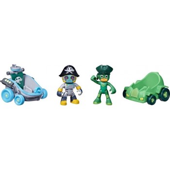Hasbro PJ Masks Pirate Power Gekko Vs Robot Battle Racers Preschool Toy, Vehicle And Figure Set For Kids Ages 3 Up F2649 / F4586