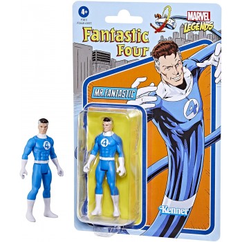 Hasbro Marvel Legends Series 3.75-Inch Retro 375 Collection Mr. Fantastic Action Figure Toy F2648 / F3811 5010993947584