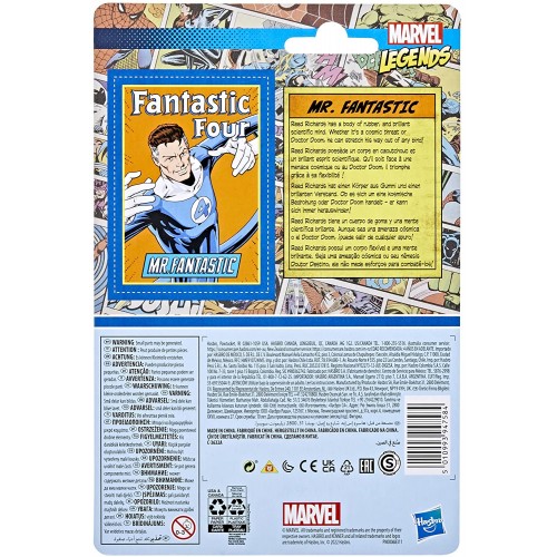 Hasbro Marvel Legends Series 3.75-Inch Retro 375 Collection Mr. Fantastic Action Figure Toy F2648 / F3811 5010993947584