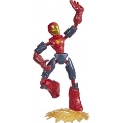 Hasbro Action Figure Avengers Bendy Fire Mission 15Cm Iron Man Bend And Flex F4008 / F4964 5010993954483